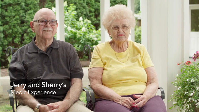 Thumbnail of Jerry and Sherry looking at the camera